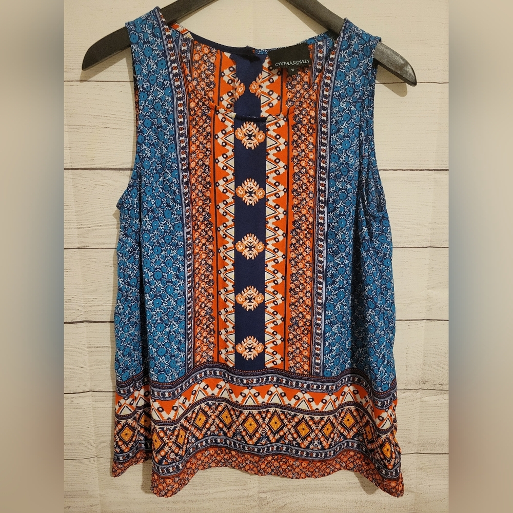 Cynthia Rowley Women Sleeveless Blouse Tank Top Shirt Size Medium